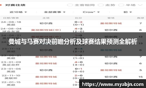 曼城与马赛对决前瞻分析及球赛结果预测全解析